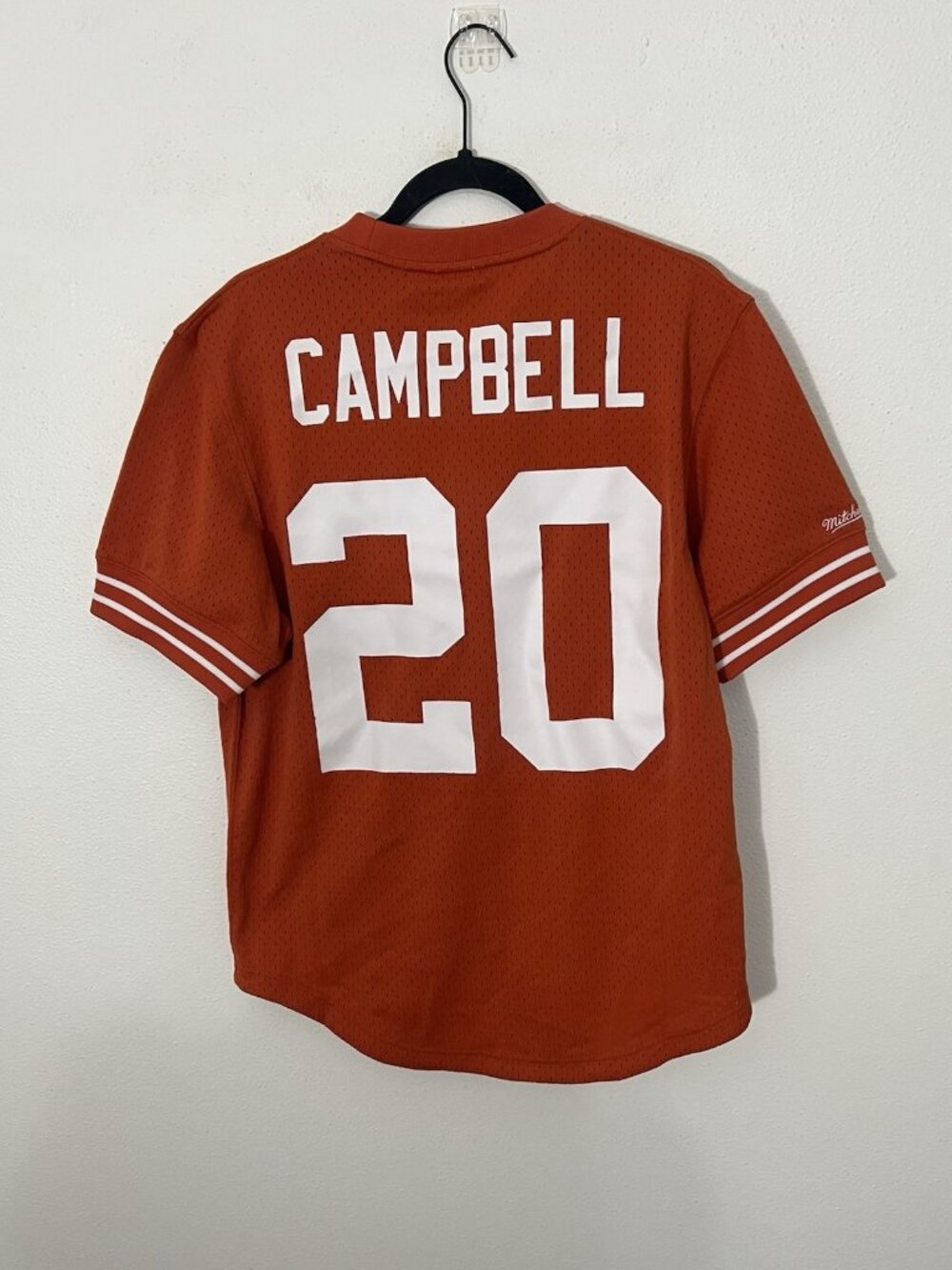 NWT Mitchell And Ness Mesh NCAA Texas Longhorns #20 Earl Campbell Jersey 1977